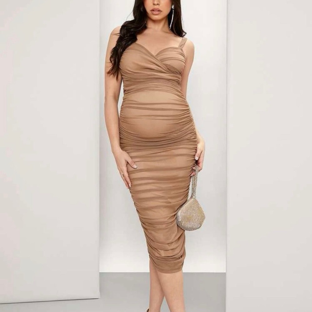 Nude Maternity Dress XS